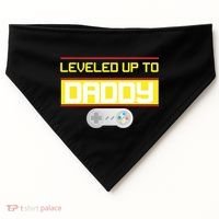 Leveled Up To Daddy Gamer USA-Made Doggie Bandana thumb 0