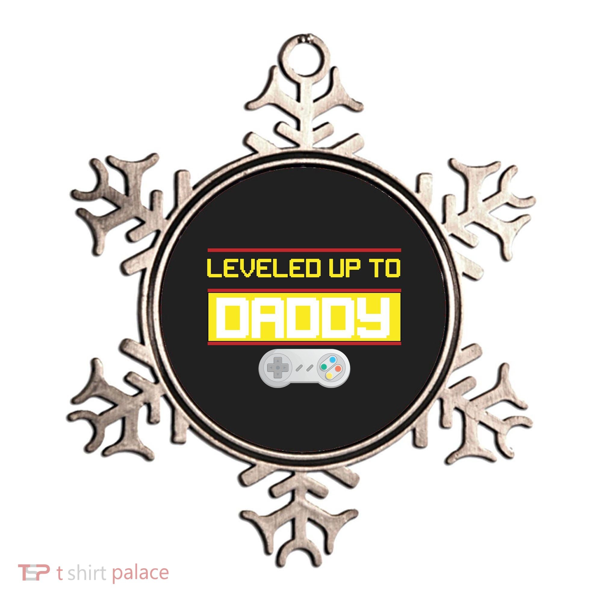 Leveled Up To Daddy Gamer Ornament