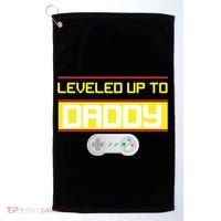 Leveled Up To Daddy Gamer Golf Towel thumb 0