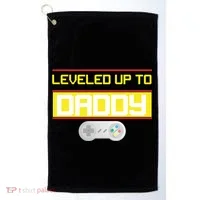 Leveled Up To Daddy Gamer Golf Towel thumb 0