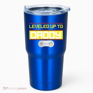 Leveled Up To Daddy Gamer Tumbler