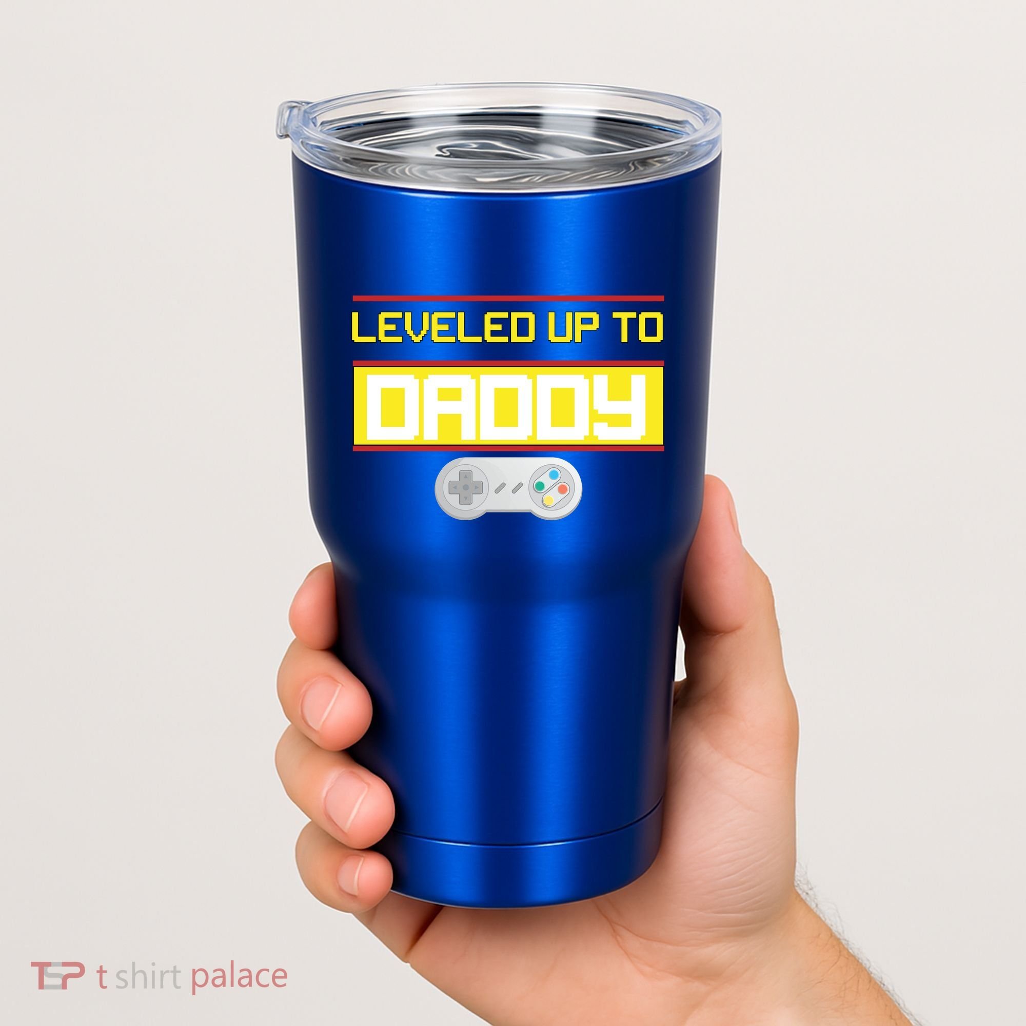 Leveled Up To Daddy Gamer Tumbler
