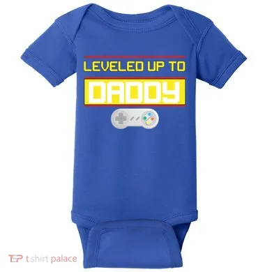 Leveled Up To Daddy Gamer Baby Bodysuit