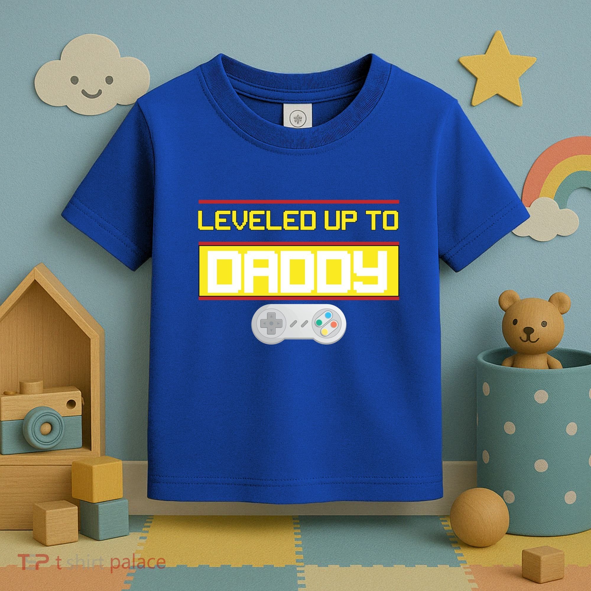 Leveled Up To Daddy Gamer Toddler T-Shirt