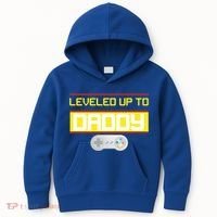 Leveled Up To Daddy Gamer Kids Hoodie thumb 0