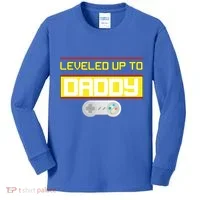 Leveled Up To Daddy Gamer Kids Long Sleeve Shirt thumb 0