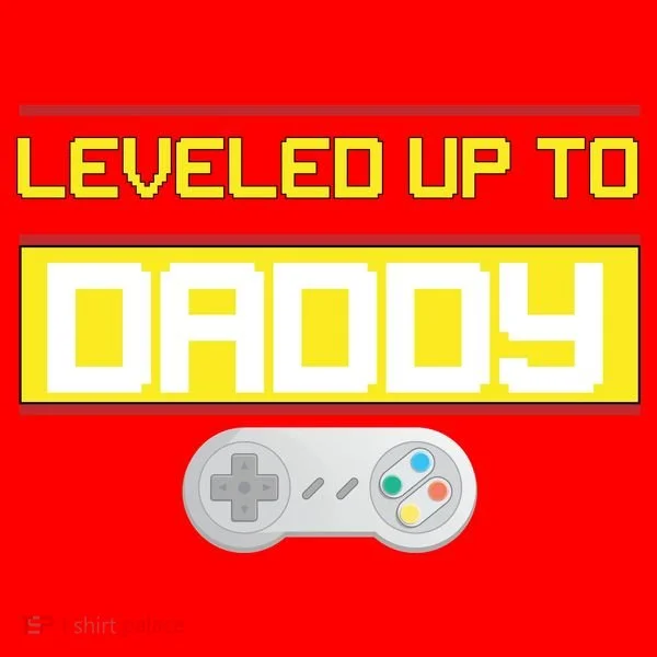 Leveled Up To Daddy Gamer Santa Hat