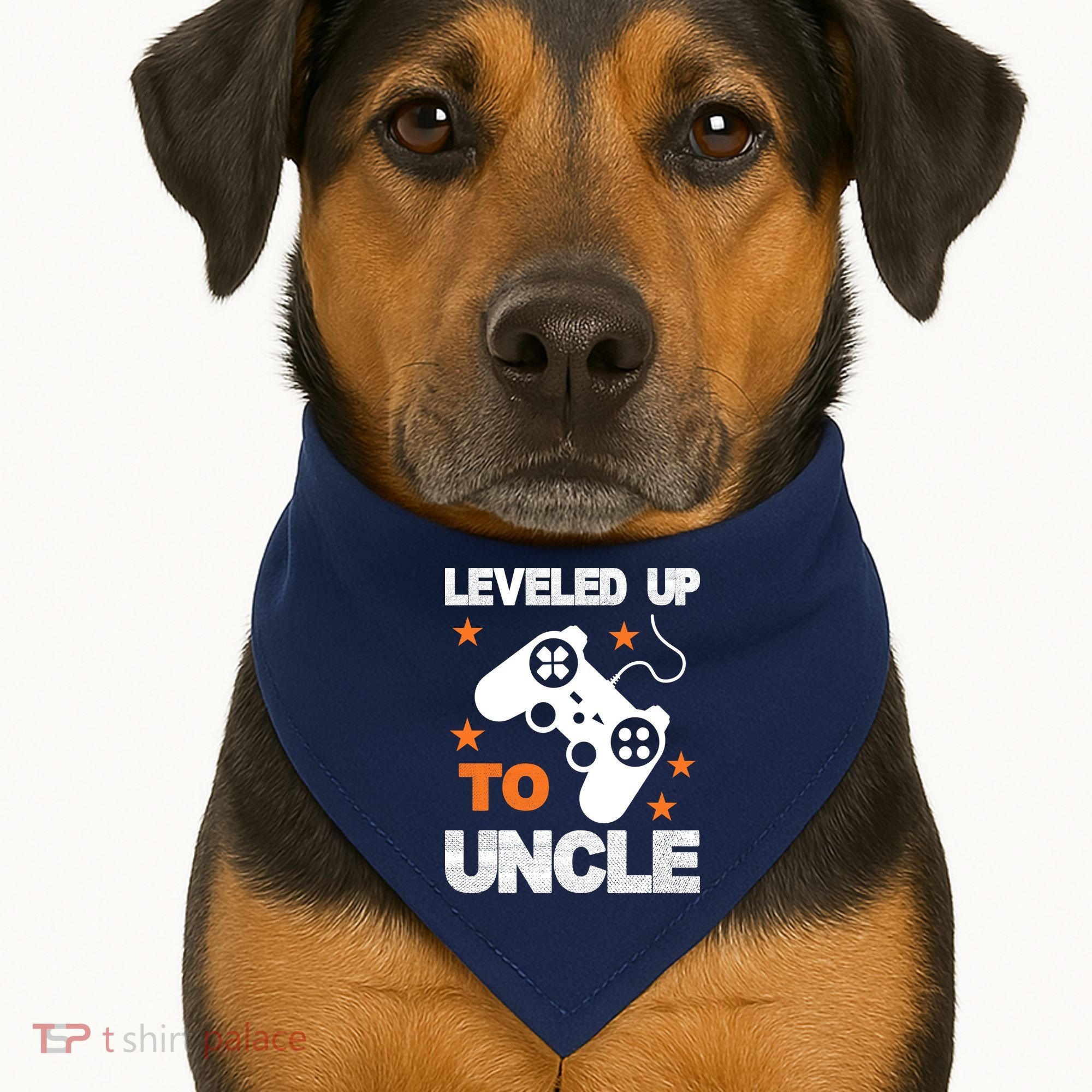 Leveled Up To Uncle USA-Made Doggie Bandana