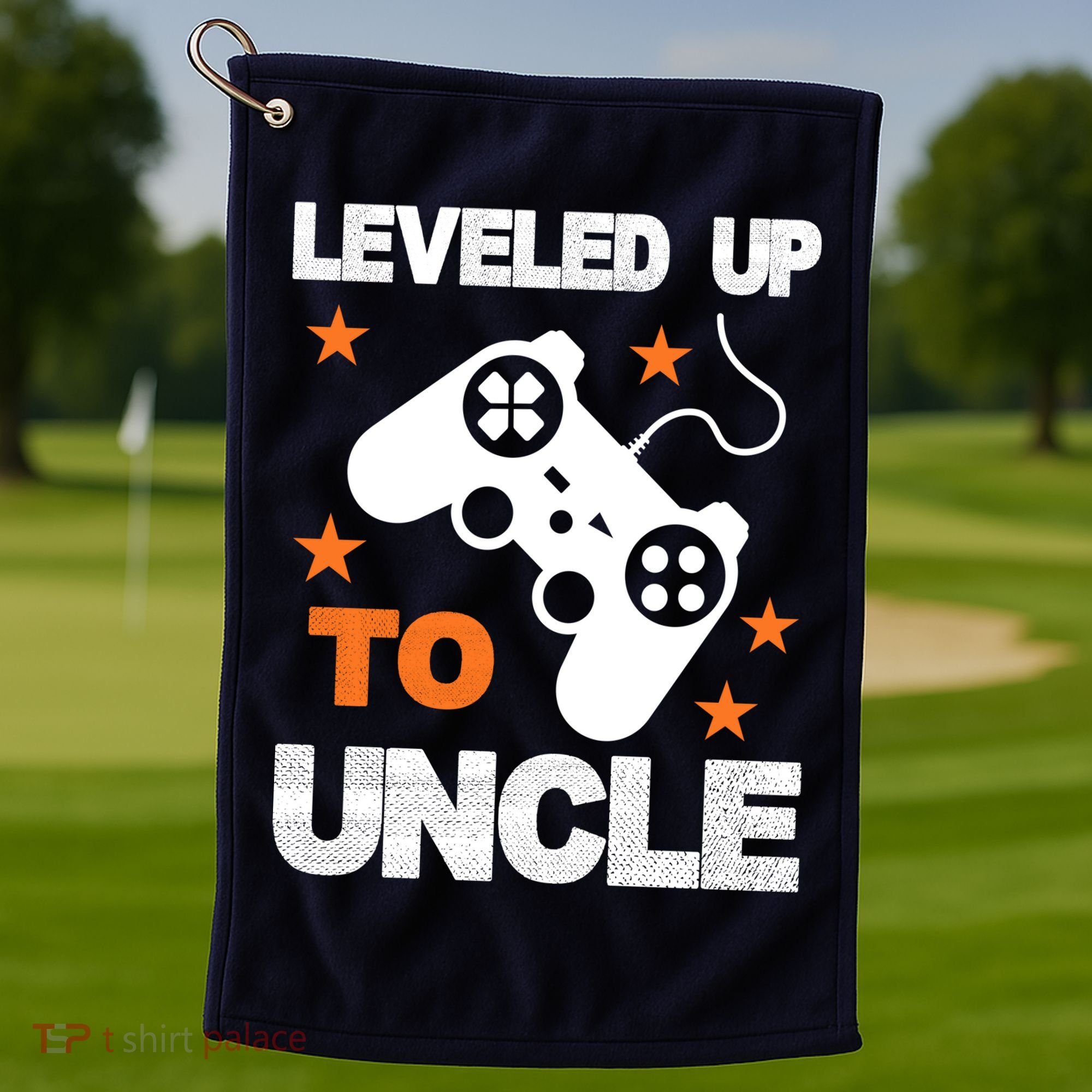 Leveled Up To Uncle Golf Towel