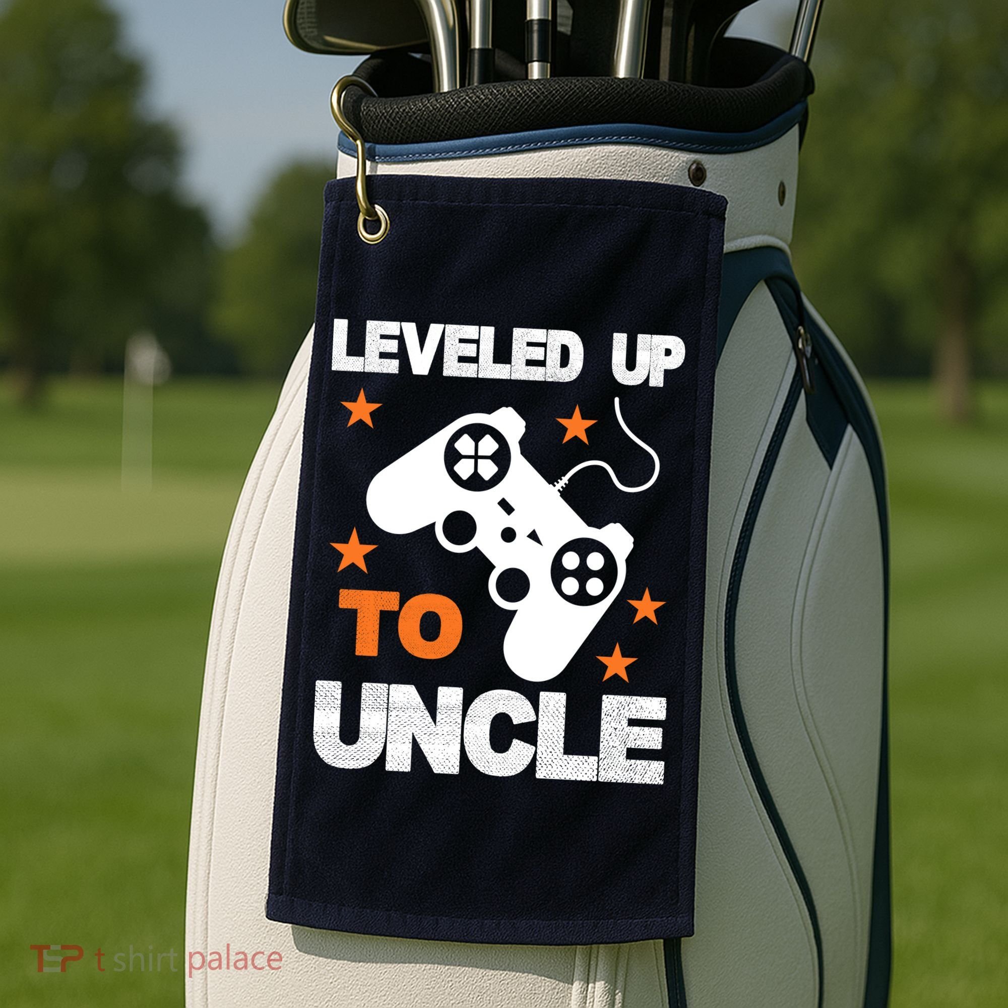 Leveled Up To Uncle Golf Towel
