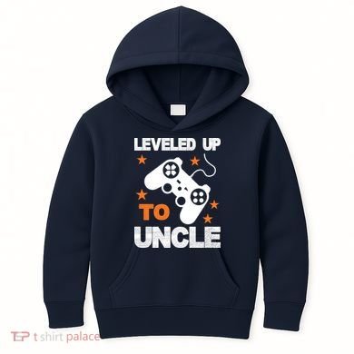 Leveled Up To Uncle Kids Hoodie