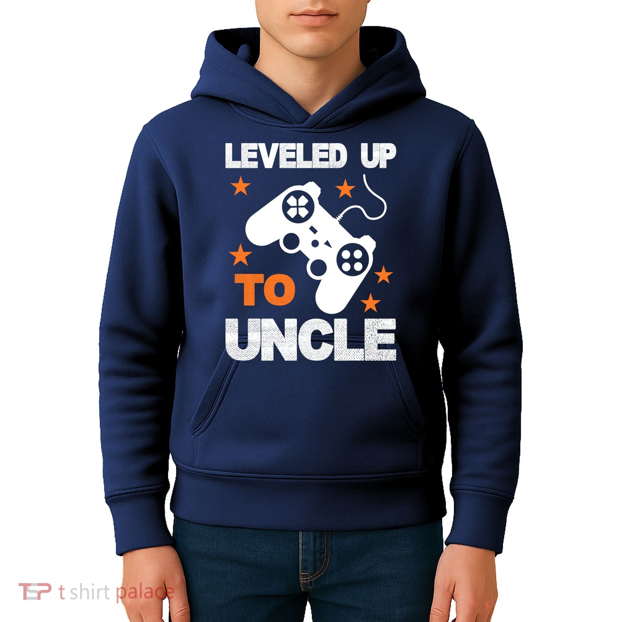 Leveled Up To Uncle Kids Hoodie