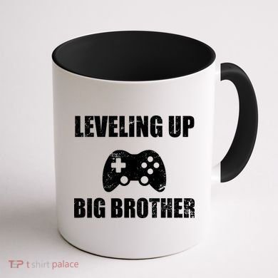 Leveling Up Big Brother Coffee Mug back