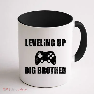 Leveling Up Big Brother Coffee Mug back
