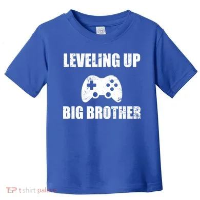 Leveling Up Big Brother Toddler T-Shirt