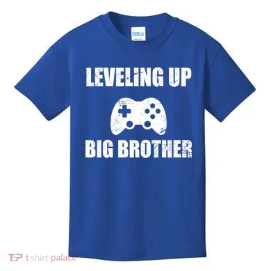 Leveling Up Big Brother Kids T-Shirt