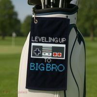 Leveling Up To Big Bro Golf Towel thumb 2