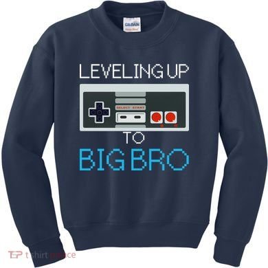 Leveling Up To Big Bro Kids Sweatshirt