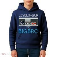 Leveling Up To Big Bro Kids Hoodie thumb 4