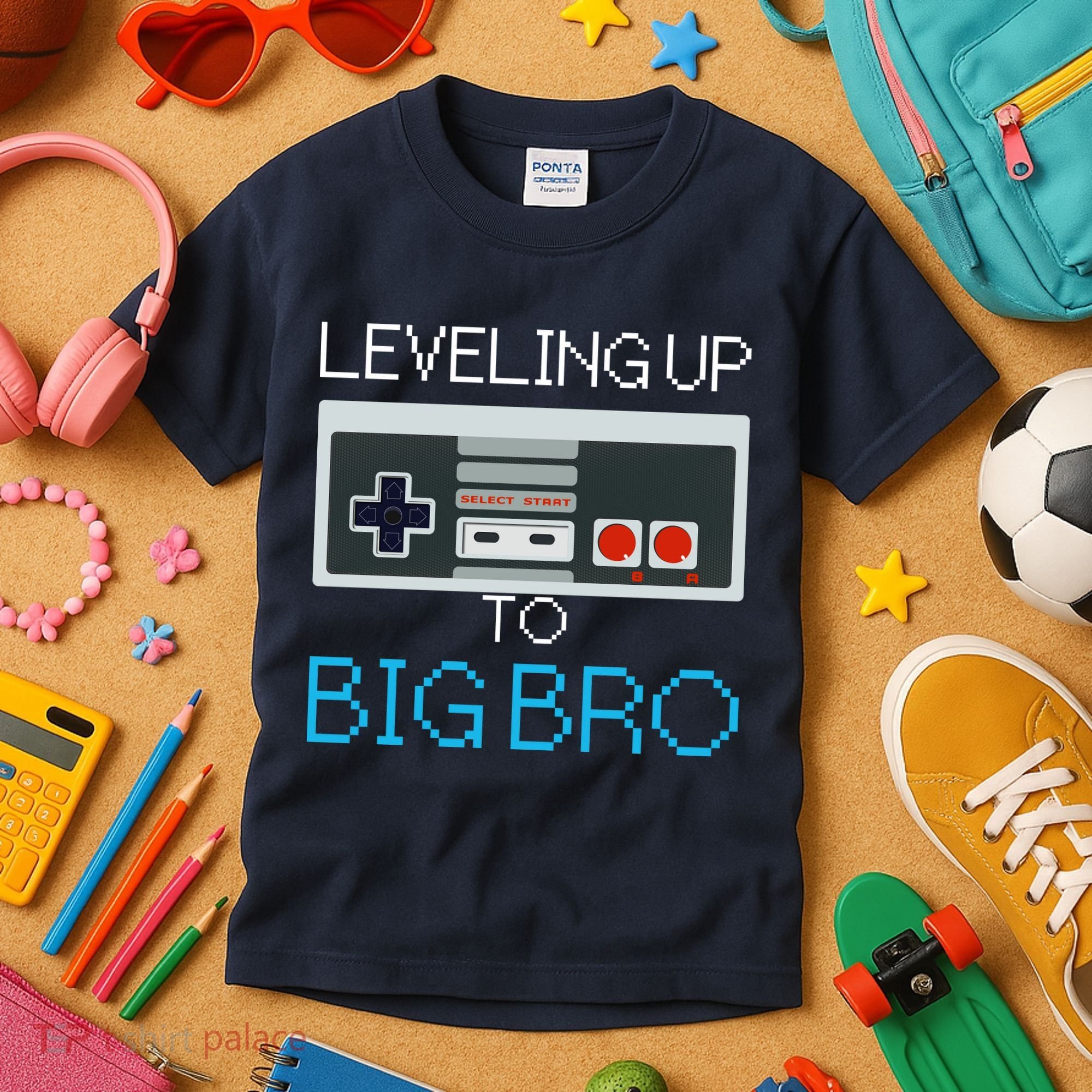 Leveling Up To Big Bro Kids T-Shirt