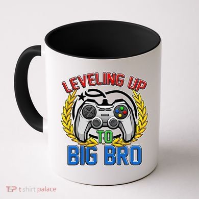 Leveling Up To Big Bro Brother Video Gaming Coffee Mug