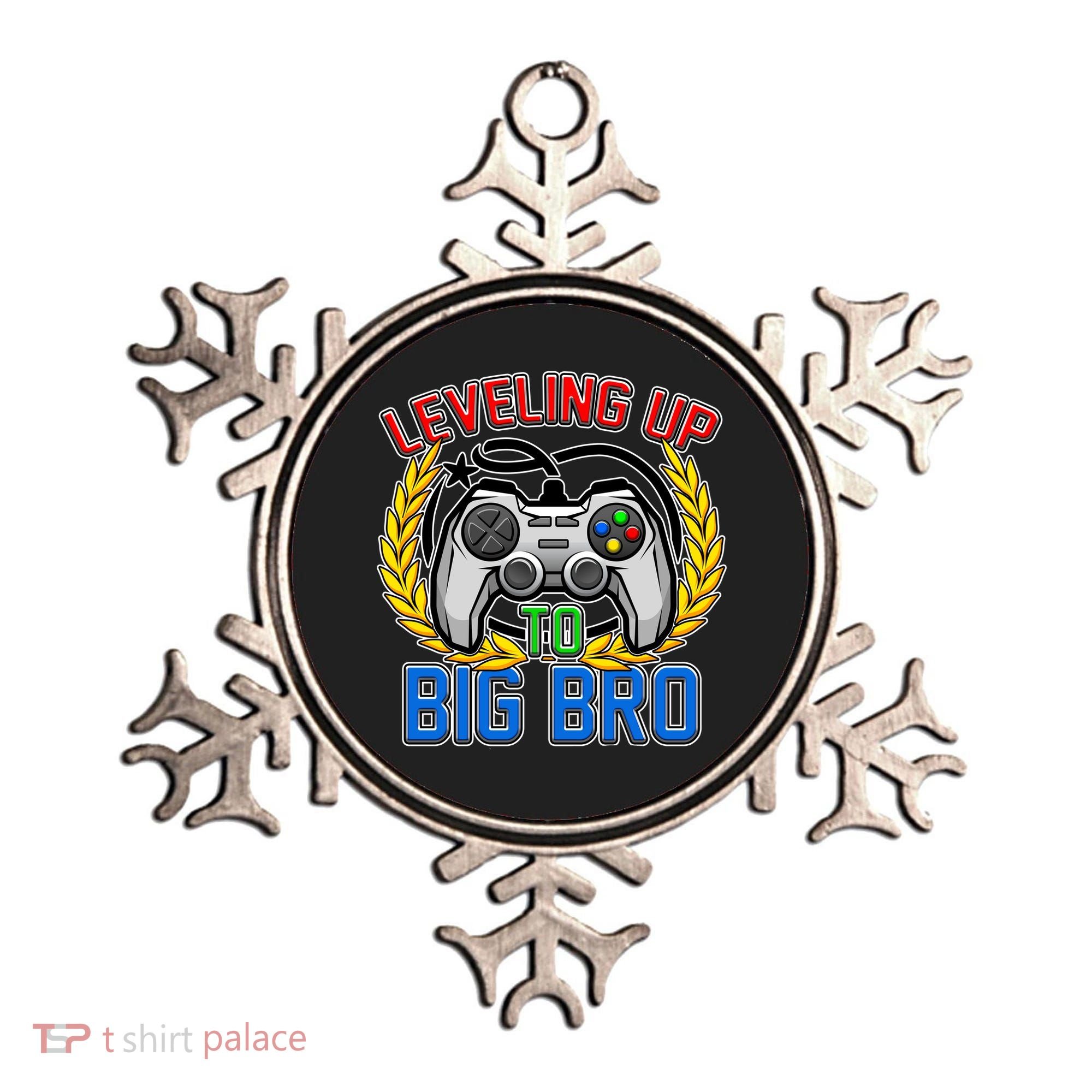Leveling Up To Big Bro Brother Video Gaming Ornament