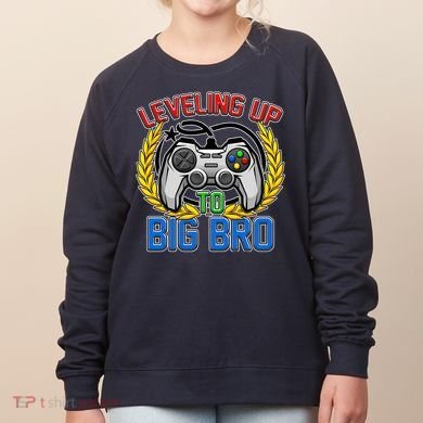 Leveling Up To Big Bro Brother Video Gaming Women's Sweatshirt
