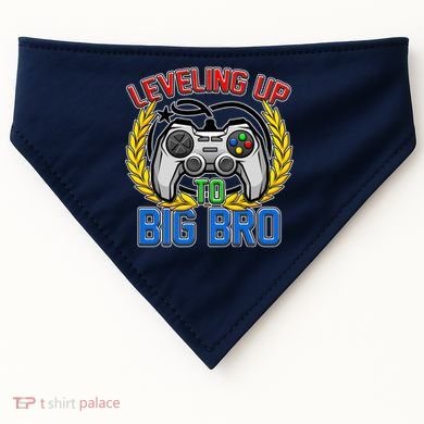 Leveling Up To Big Bro Brother Video Gaming USA-Made Doggie Bandana