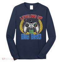 Leveling Up To Big Bro Brother Video Gaming Long Sleeve Shirt thumb 0