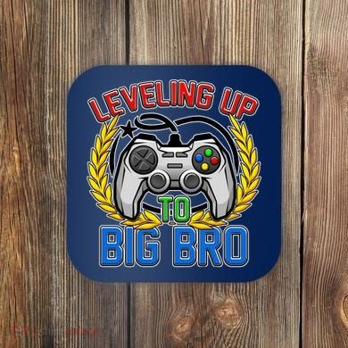 Leveling Up To Big Bro Brother Video Gaming Coaster