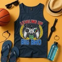 Leveling Up To Big Bro Brother Video Gaming Tank Top thumb 4