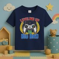 Leveling Up To Big Bro Brother Video Gaming Toddler T-Shirt thumb 3