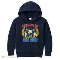Leveling Up To Big Bro Brother Video Gaming Kids Hoodie thumb 0