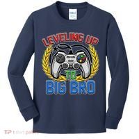 Leveling Up To Big Bro Brother Video Gaming Kids Long Sleeve Shirt thumb 0