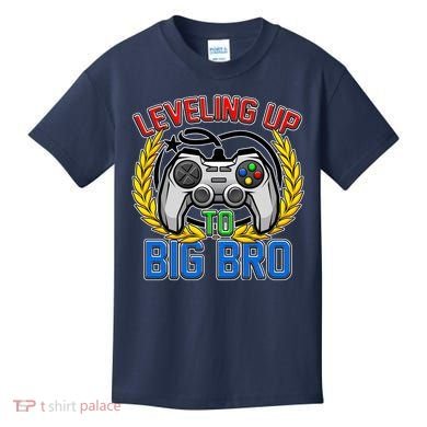 Leveling Up To Big Bro Brother Video Gaming Kids T-Shirt