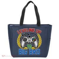 Leveling Up To Big Bro Brother Video Gaming Tote Bag thumb 0