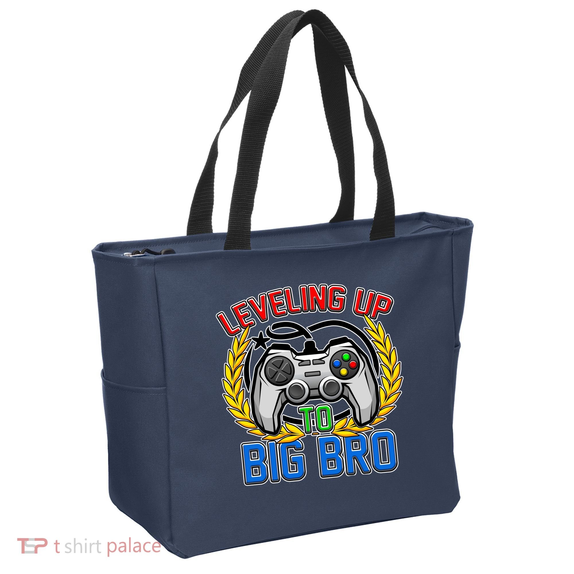 Leveling Up To Big Bro Brother Video Gaming Tote Bag