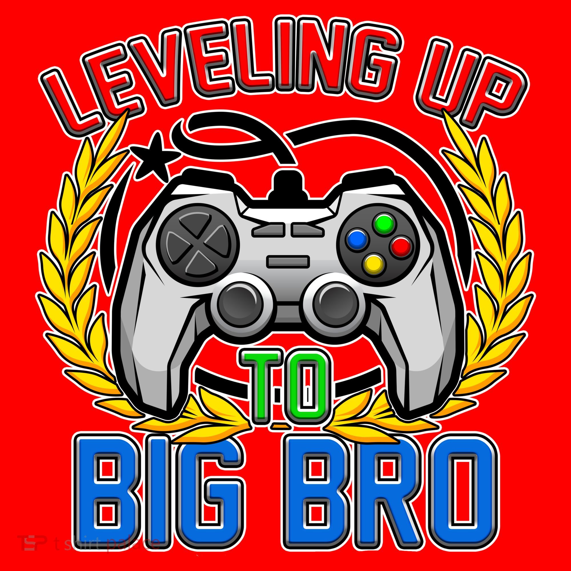 Leveling Up To Big Bro Brother Video Gaming Santa Hat