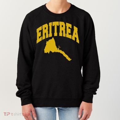 Love Eritrea With Eritrean Map Eritrea Pride Women's Sweatshirt