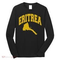 Love Eritrea With Eritrean Map Eritrea Pride Long Sleeve Shirt thumb 0