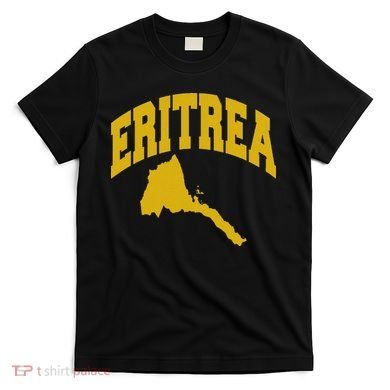 Love Eritrea With Eritrean Map Eritrea Pride T-Shirt
