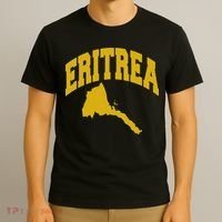 Love Eritrea With Eritrean Map Eritrea Pride T-Shirt thumb 3