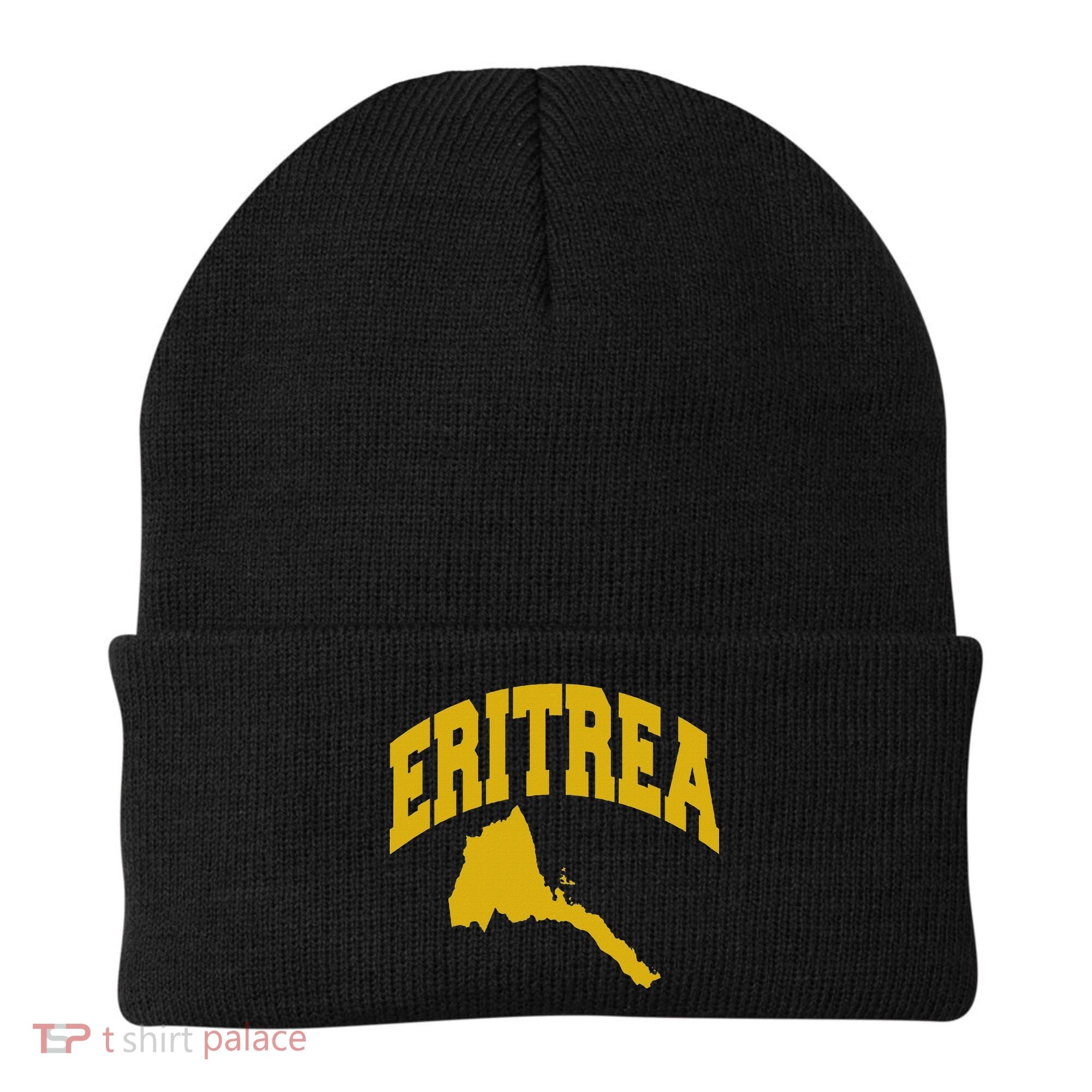 Love Eritrea With Eritrean Map Eritrea Pride Beanie