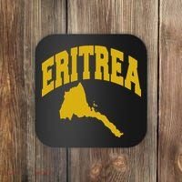 Love Eritrea With Eritrean Map Eritrea Pride Coaster thumb 0