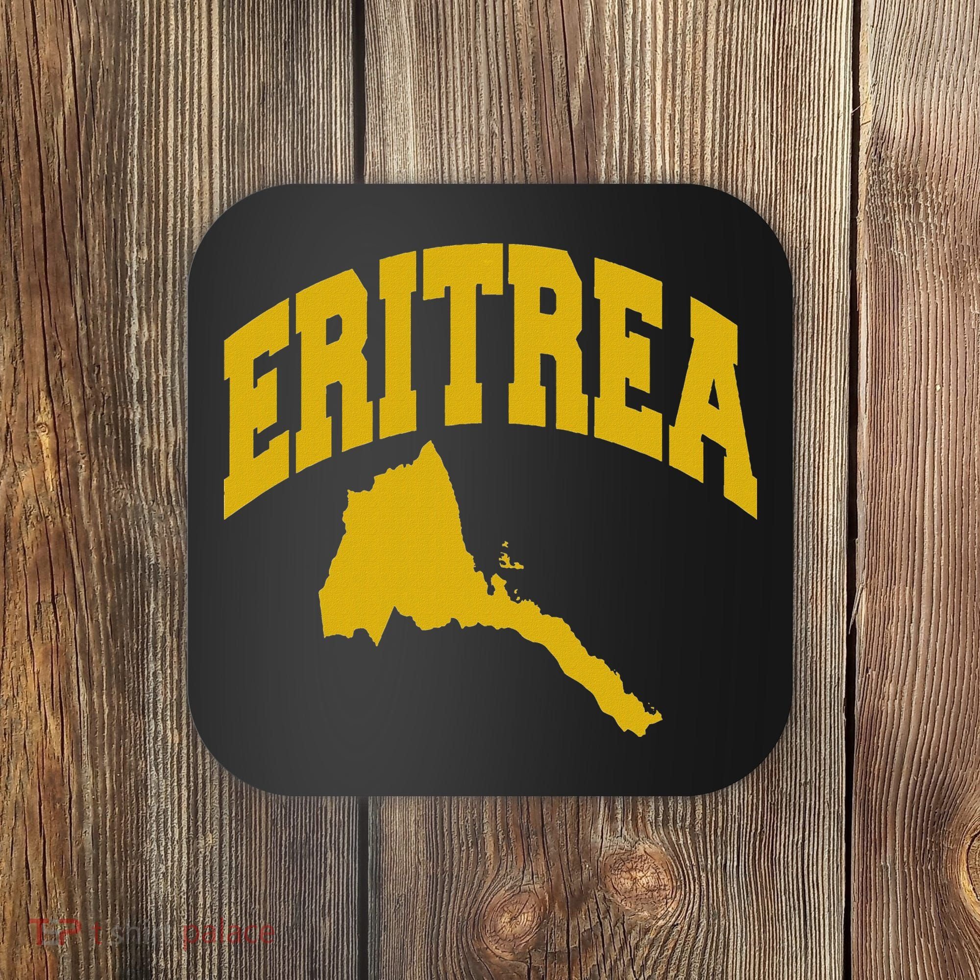 Love Eritrea With Eritrean Map Eritrea Pride Coaster