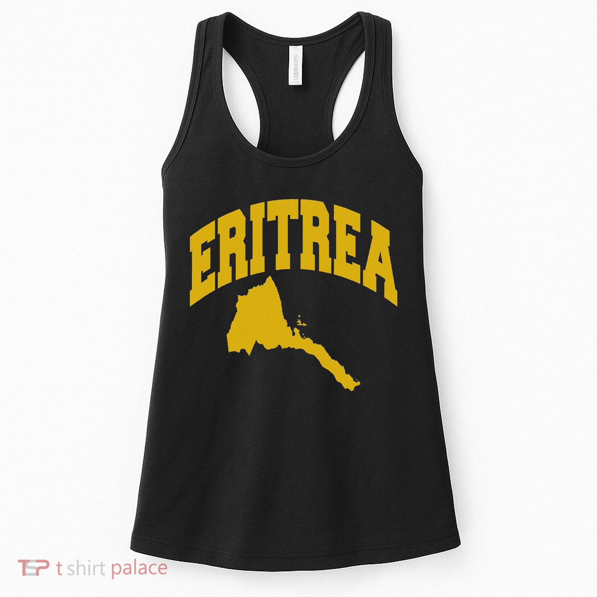 Love Eritrea With Eritrean Map Eritrea Pride Women's Tank Top