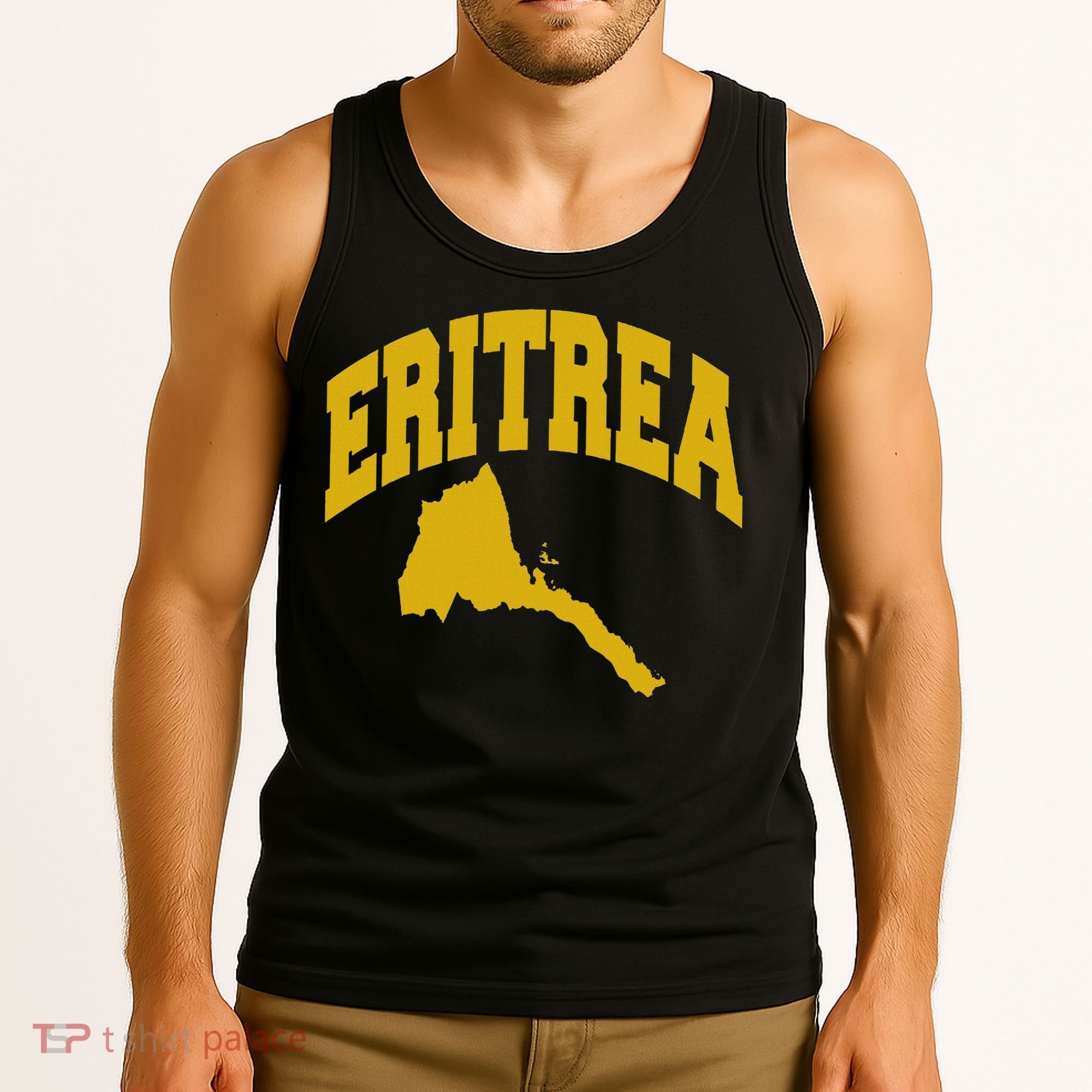 Love Eritrea With Eritrean Map Eritrea Pride Tank Top