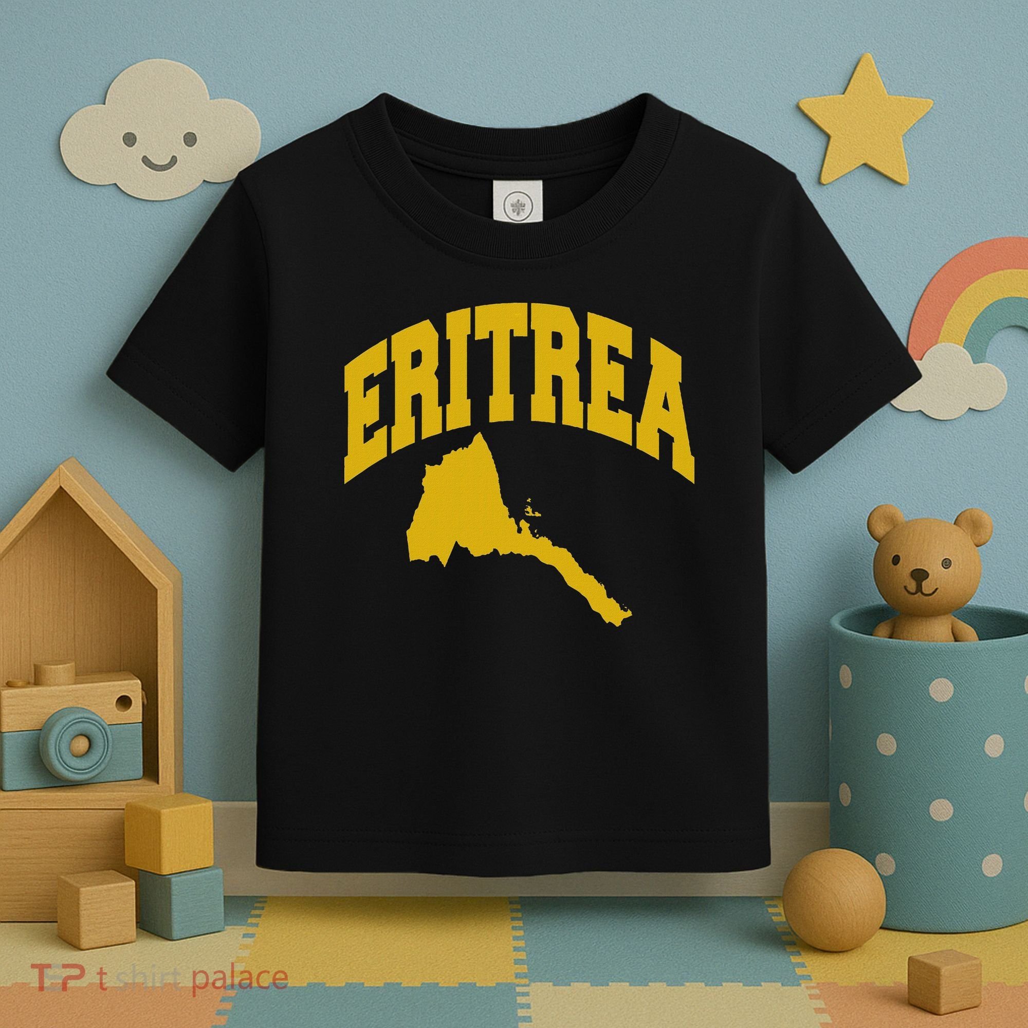 Love Eritrea With Eritrean Map Eritrea Pride Toddler T-Shirt