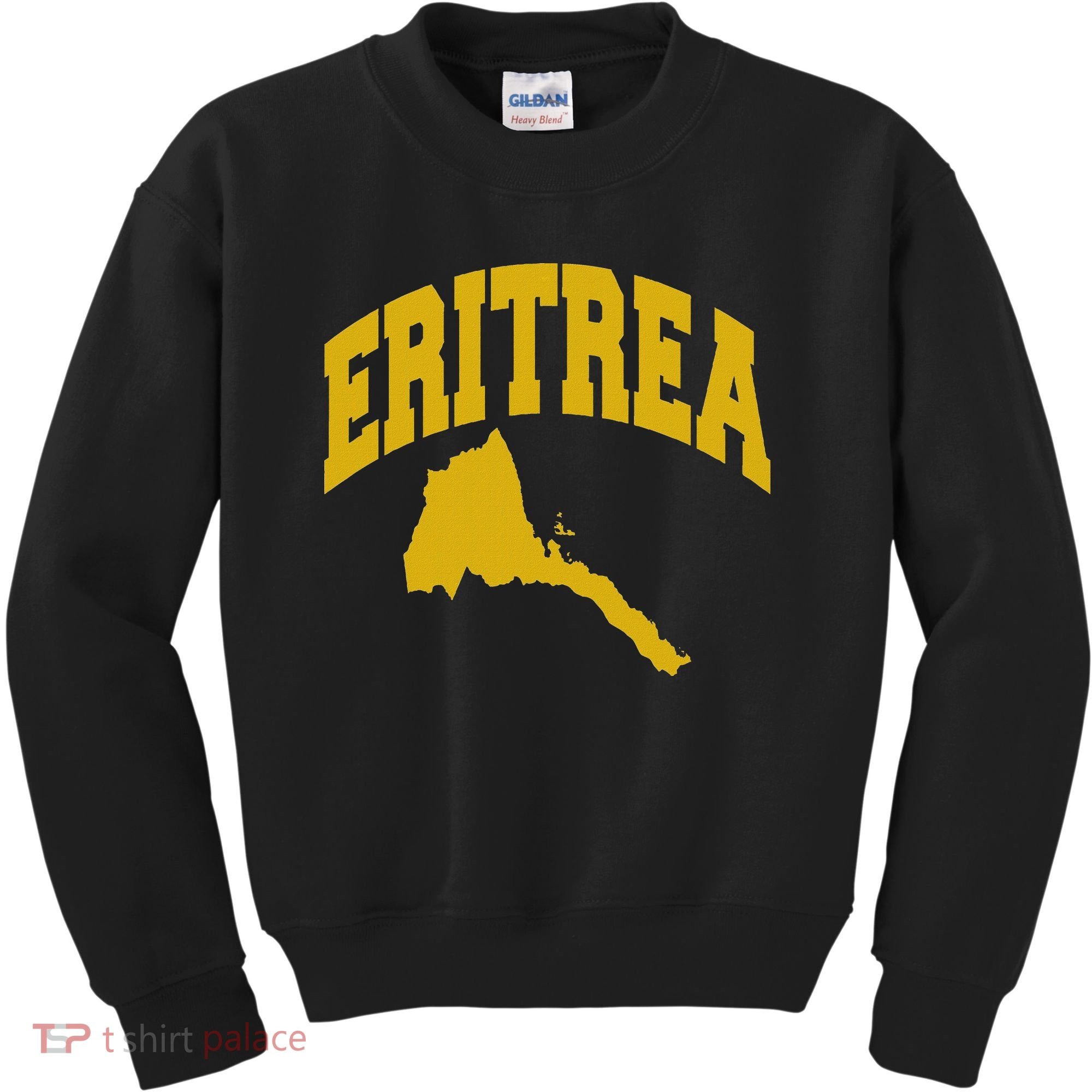 Love Eritrea With Eritrean Map Eritrea Pride Kids Sweatshirt