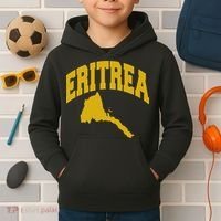 Love Eritrea With Eritrean Map Eritrea Pride Kids Hoodie thumb 2